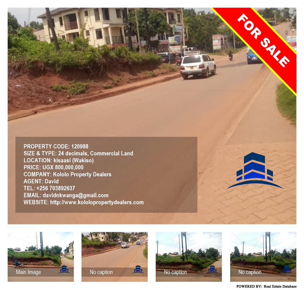 Commercial Land  for sale in Kisaasi Wakiso Uganda, code: 120988