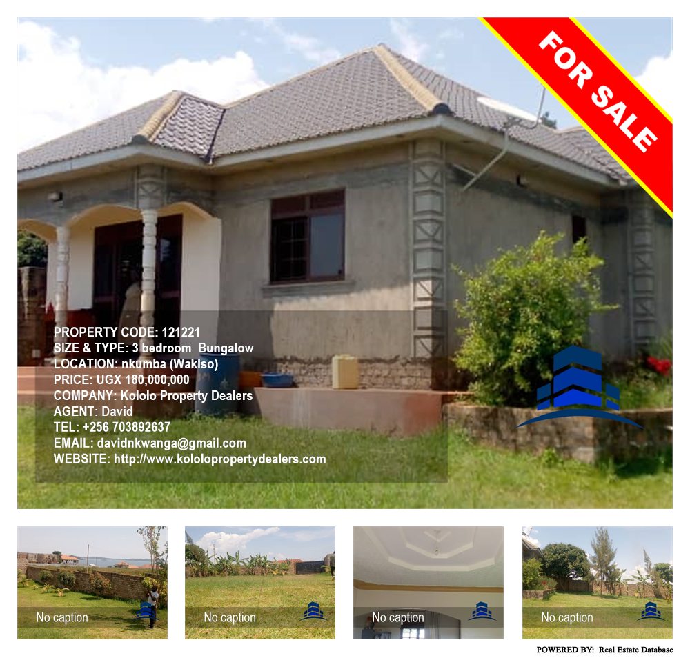 3 bedroom Bungalow  for sale in Nkumba Wakiso Uganda, code: 121221