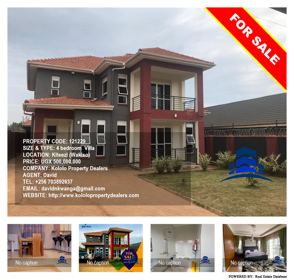 4 bedroom Villa  for sale in Kiteezi Wakiso Uganda, code: 121229
