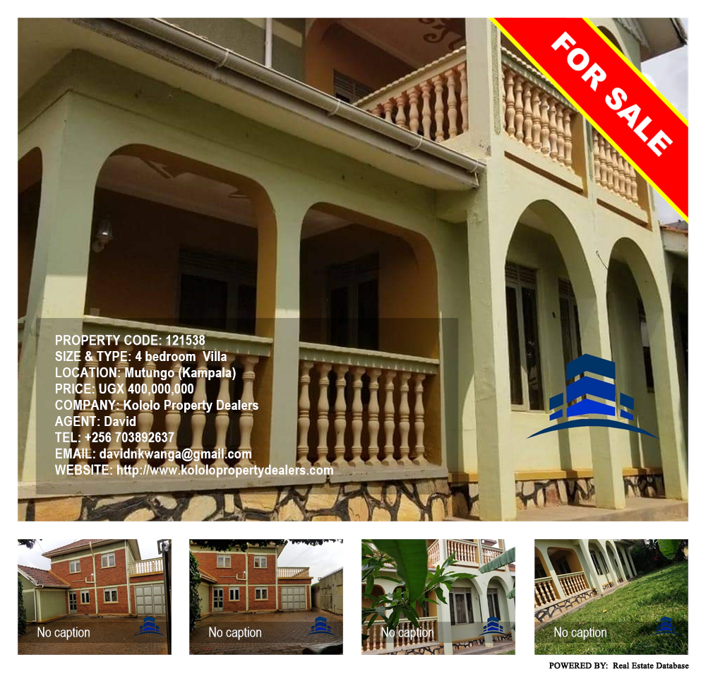 4 bedroom Villa  for sale in Mutungo Kampala Uganda, code: 121538