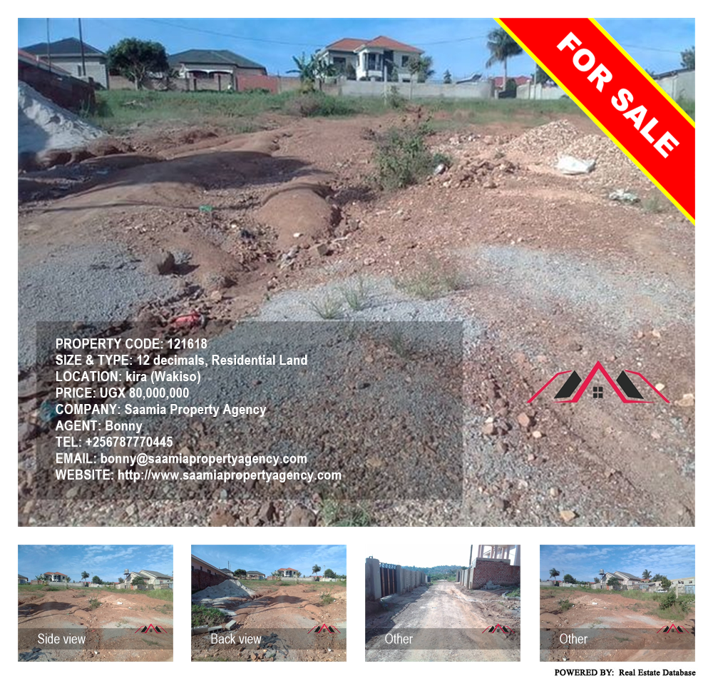 Residential Land  for sale in Kira Wakiso Uganda, code: 121618