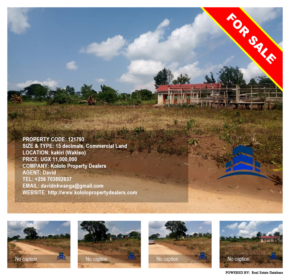 Commercial Land  for sale in Kakiri Wakiso Uganda, code: 121793