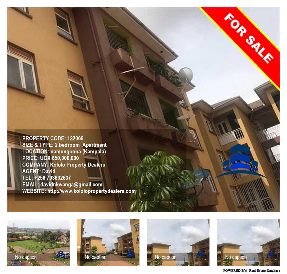 2 bedroom Apartment  for sale in Namungoona Kampala Uganda, code: 122066