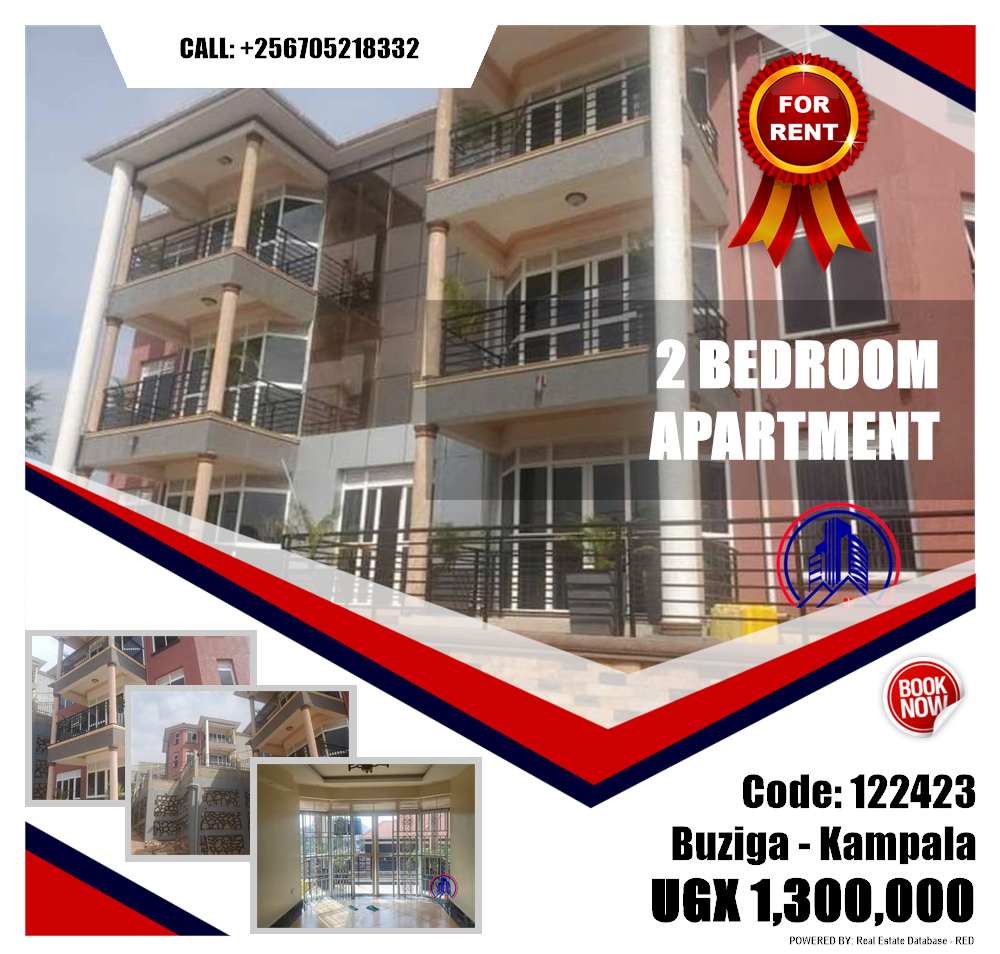 2 bedroom Apartment  for rent in Buziga Kampala Uganda, code: 122423