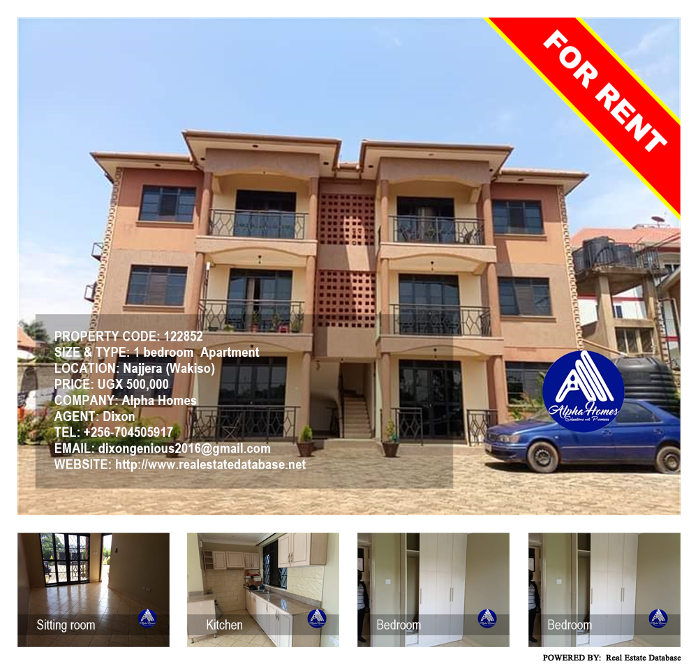 1 bedroom Apartment  for rent in Najjera Wakiso Uganda, code: 122852