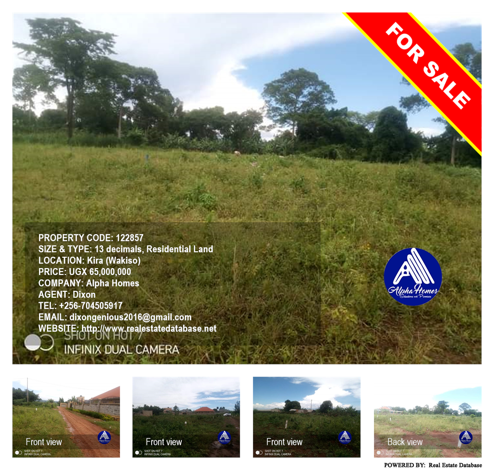 Residential Land  for sale in Kira Wakiso Uganda, code: 122857