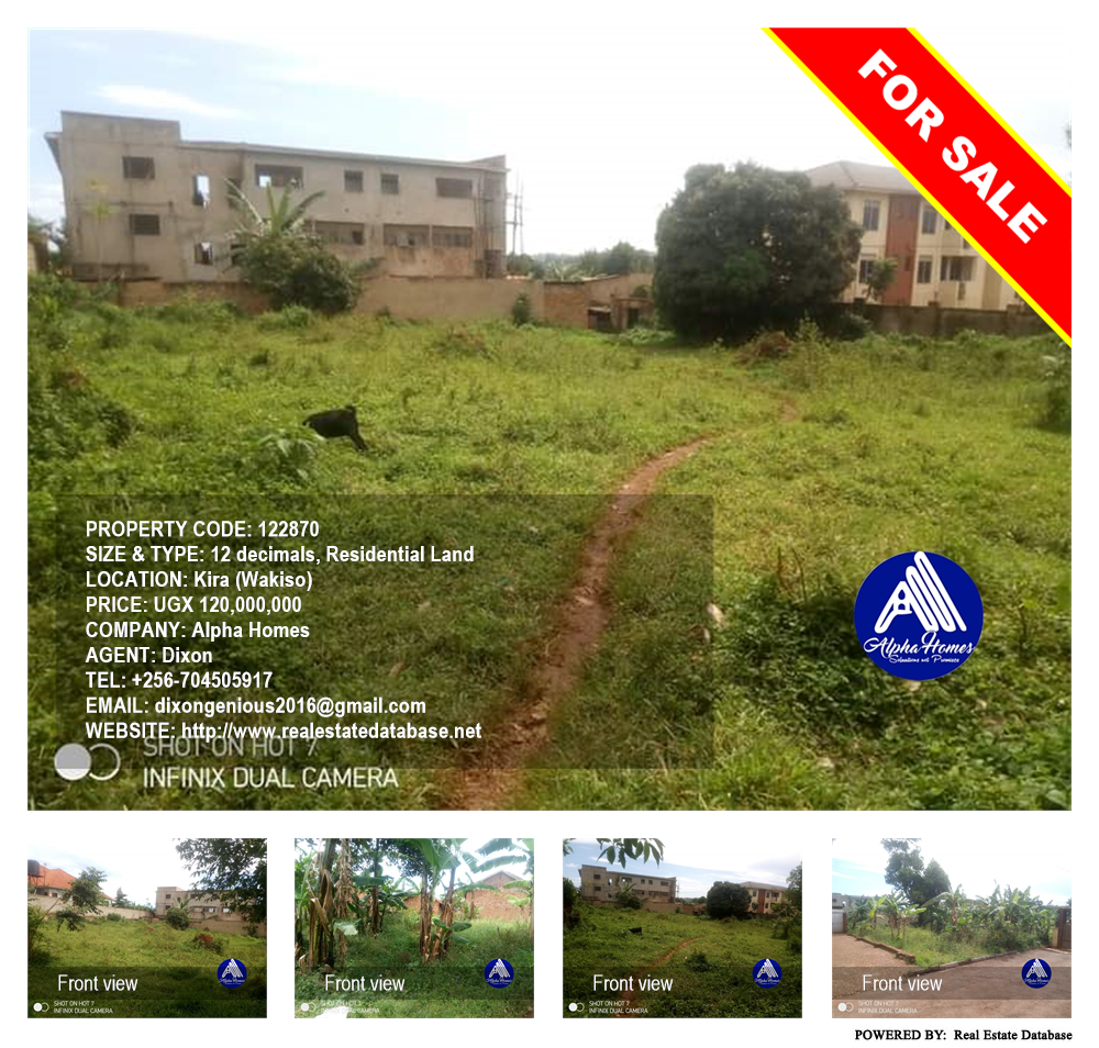 Residential Land  for sale in Kira Wakiso Uganda, code: 122870