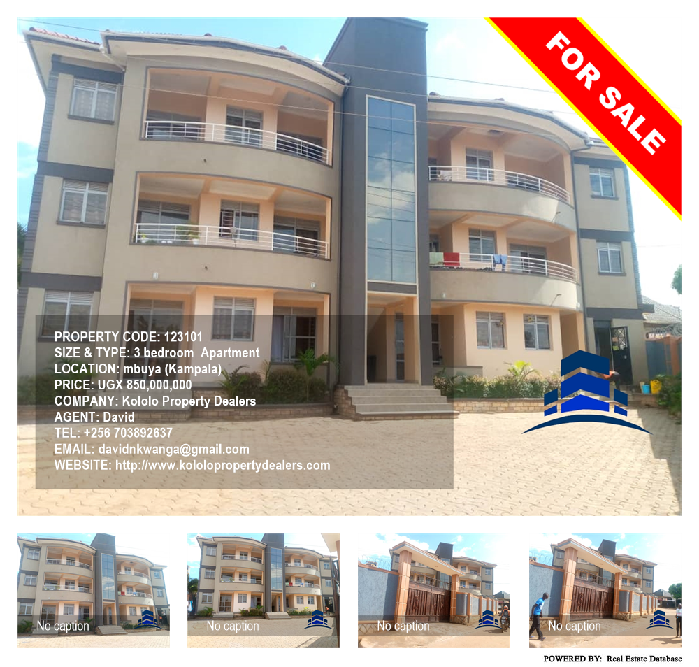 3 bedroom Apartment  for sale in Mbuya Kampala Uganda, code: 123101