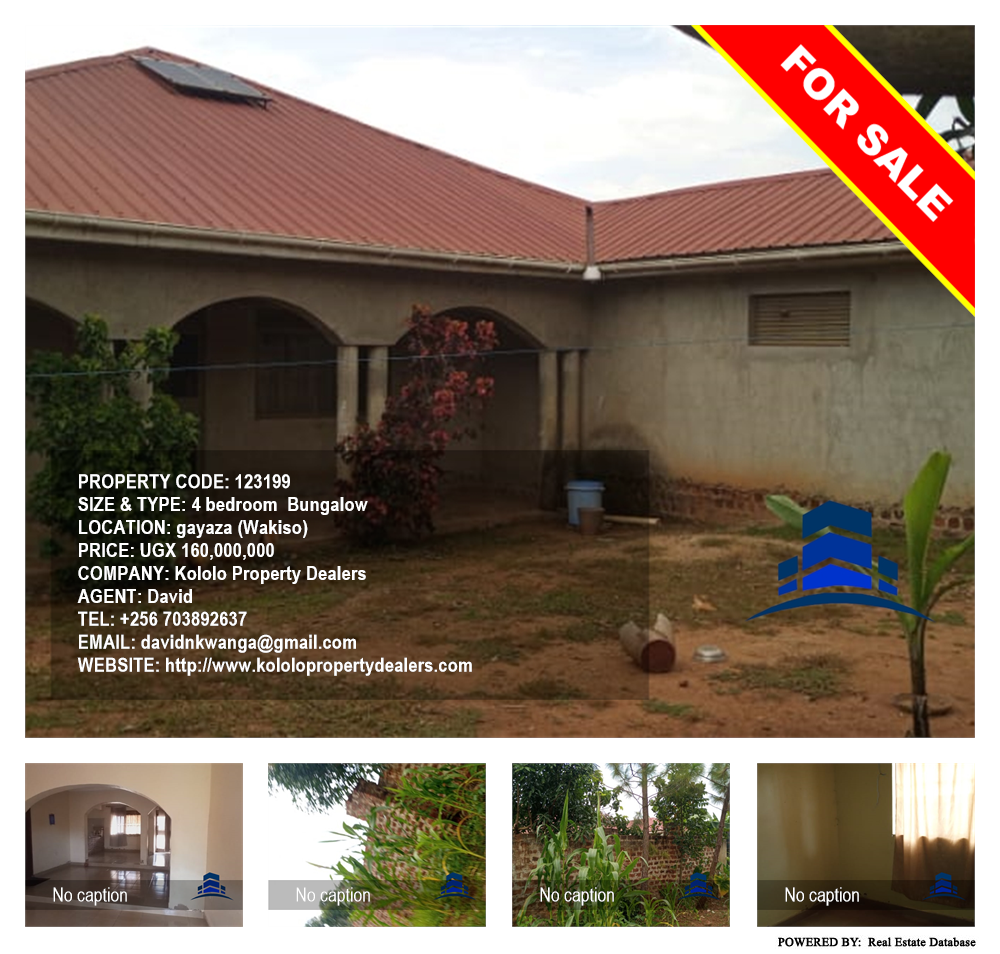4 bedroom Bungalow  for sale in Gayaza Wakiso Uganda, code: 123199