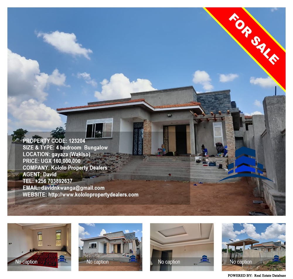 4 bedroom Bungalow  for sale in Gayaza Wakiso Uganda, code: 123204