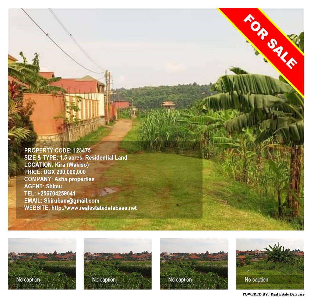 Residential Land  for sale in Kira Wakiso Uganda, code: 123475