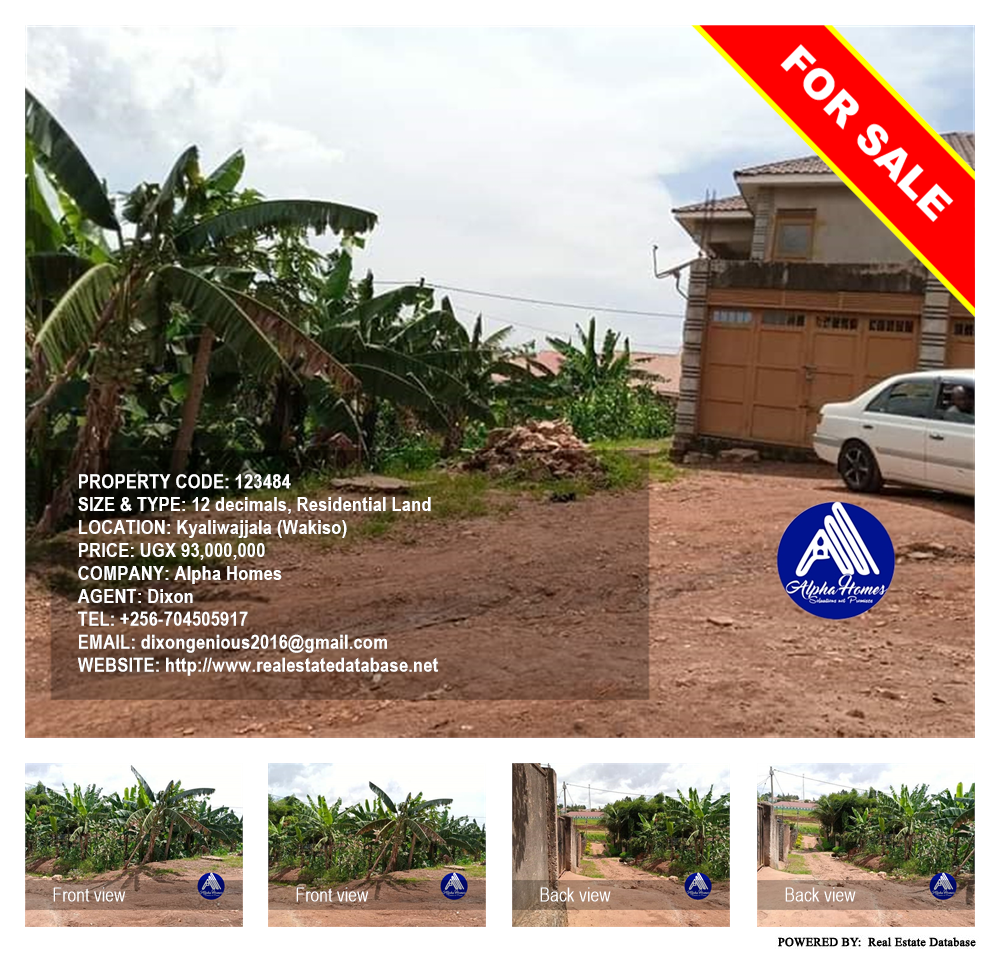 Residential Land  for sale in Kyaliwajjala Wakiso Uganda, code: 123484