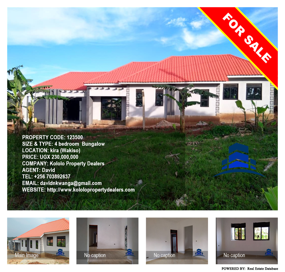 4 bedroom Bungalow  for sale in Kira Wakiso Uganda, code: 123500