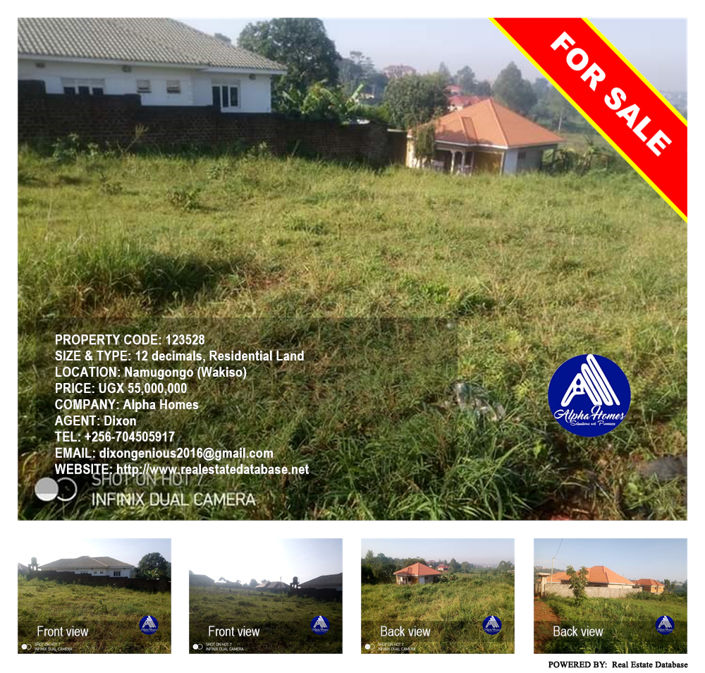 Residential Land  for sale in Namugongo Wakiso Uganda, code: 123528