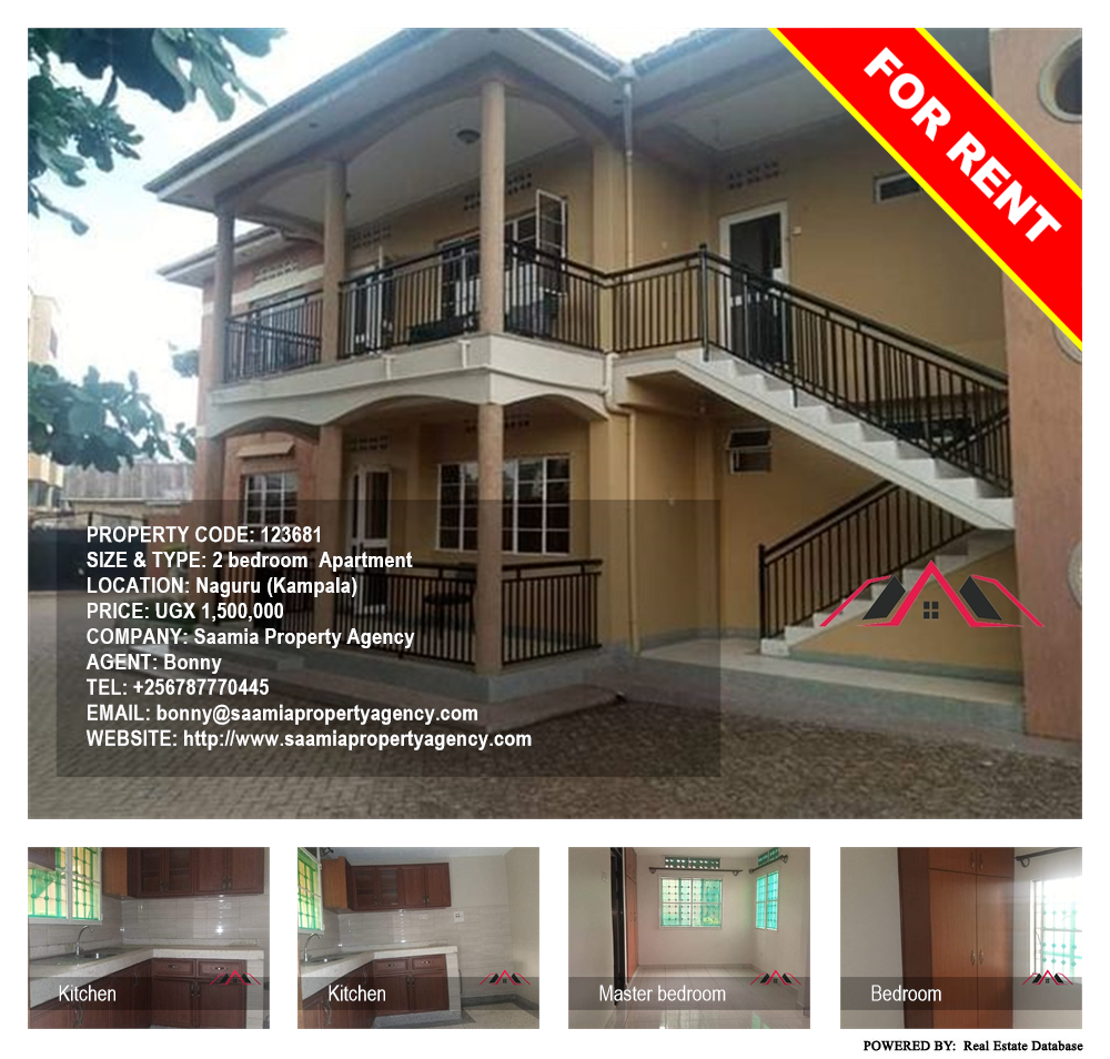 2 bedroom Apartment  for rent in Naguru Kampala Uganda, code: 123681