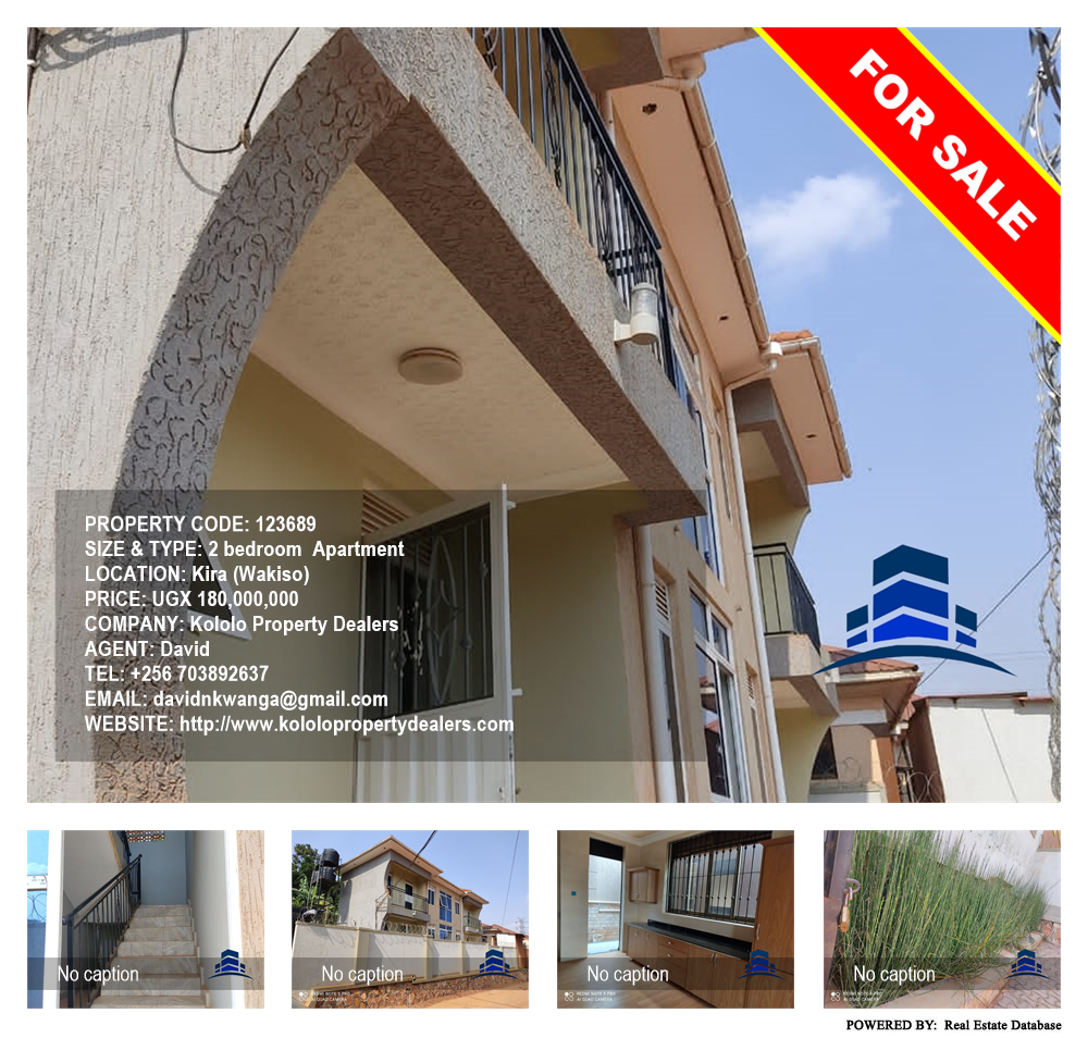 2 bedroom Apartment  for sale in Kira Wakiso Uganda, code: 123689