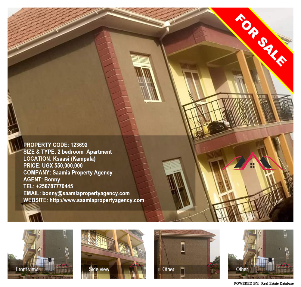 2 bedroom Apartment  for sale in Ksaasi Kampala Uganda, code: 123692