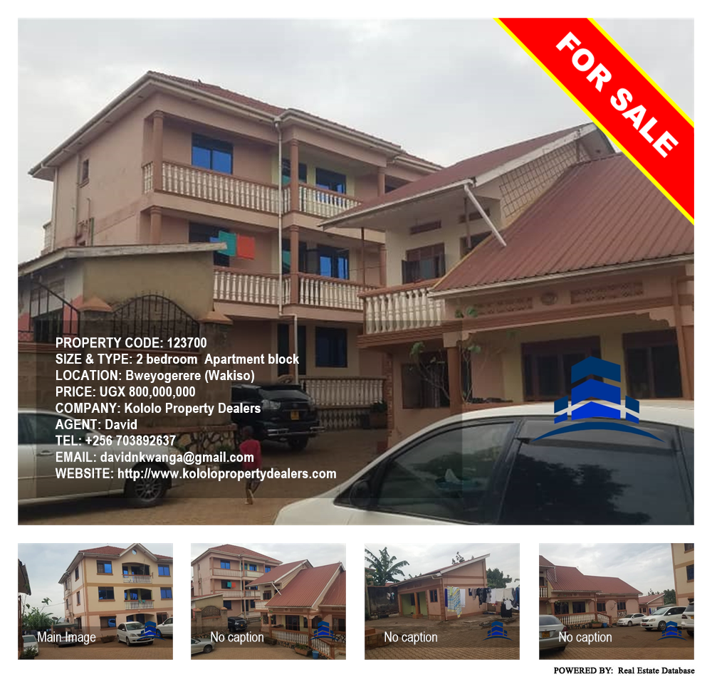 2 bedroom Apartment block  for sale in Bweyogerere Wakiso Uganda, code: 123700