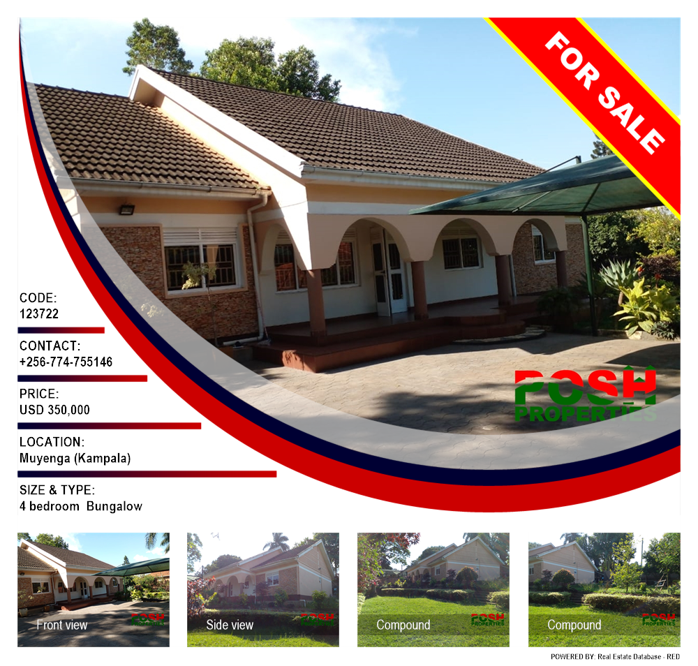 4 bedroom Bungalow  for sale in Muyenga Kampala Uganda, code: 123722