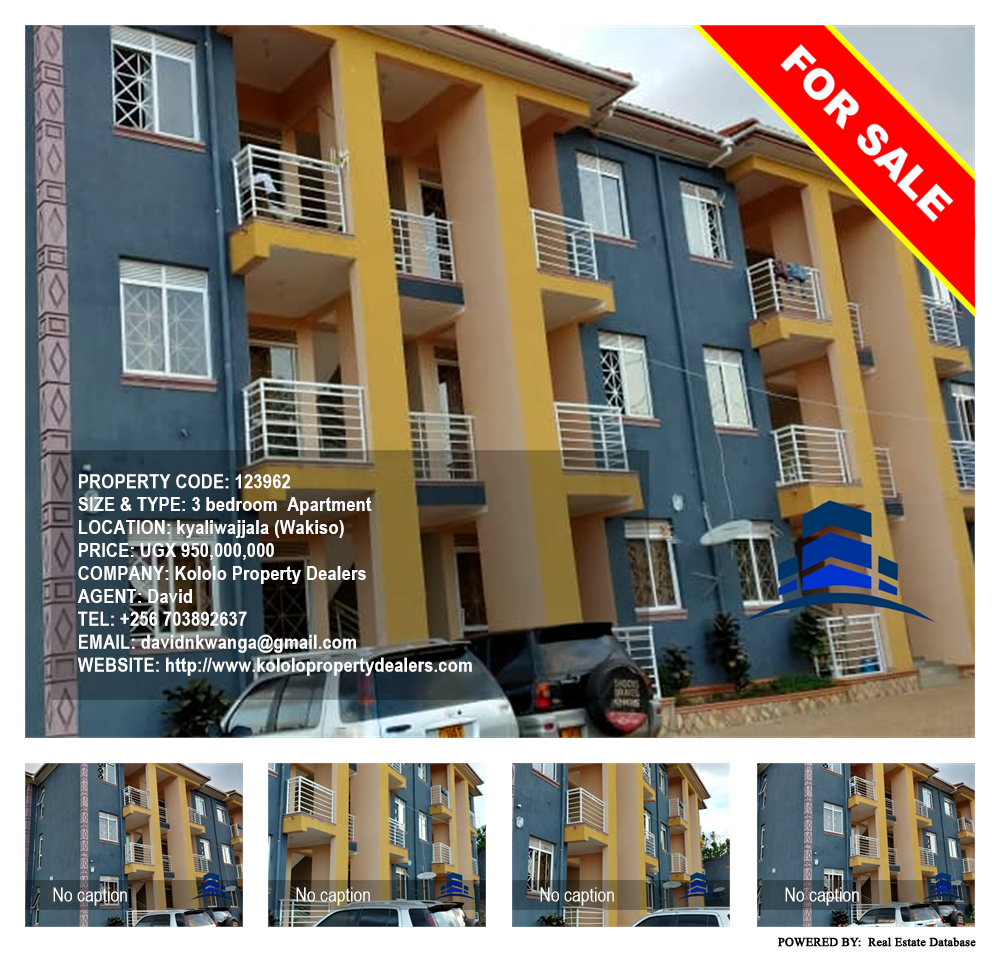 3 bedroom Apartment  for sale in Kyaliwajjala Wakiso Uganda, code: 123962