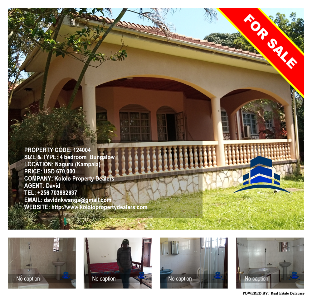 4 bedroom Bungalow  for sale in Naguru Kampala Uganda, code: 124004
