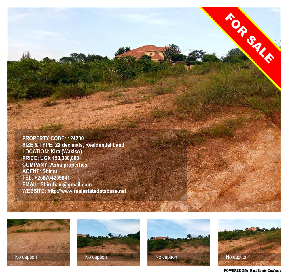 Residential Land  for sale in Kira Wakiso Uganda, code: 124230