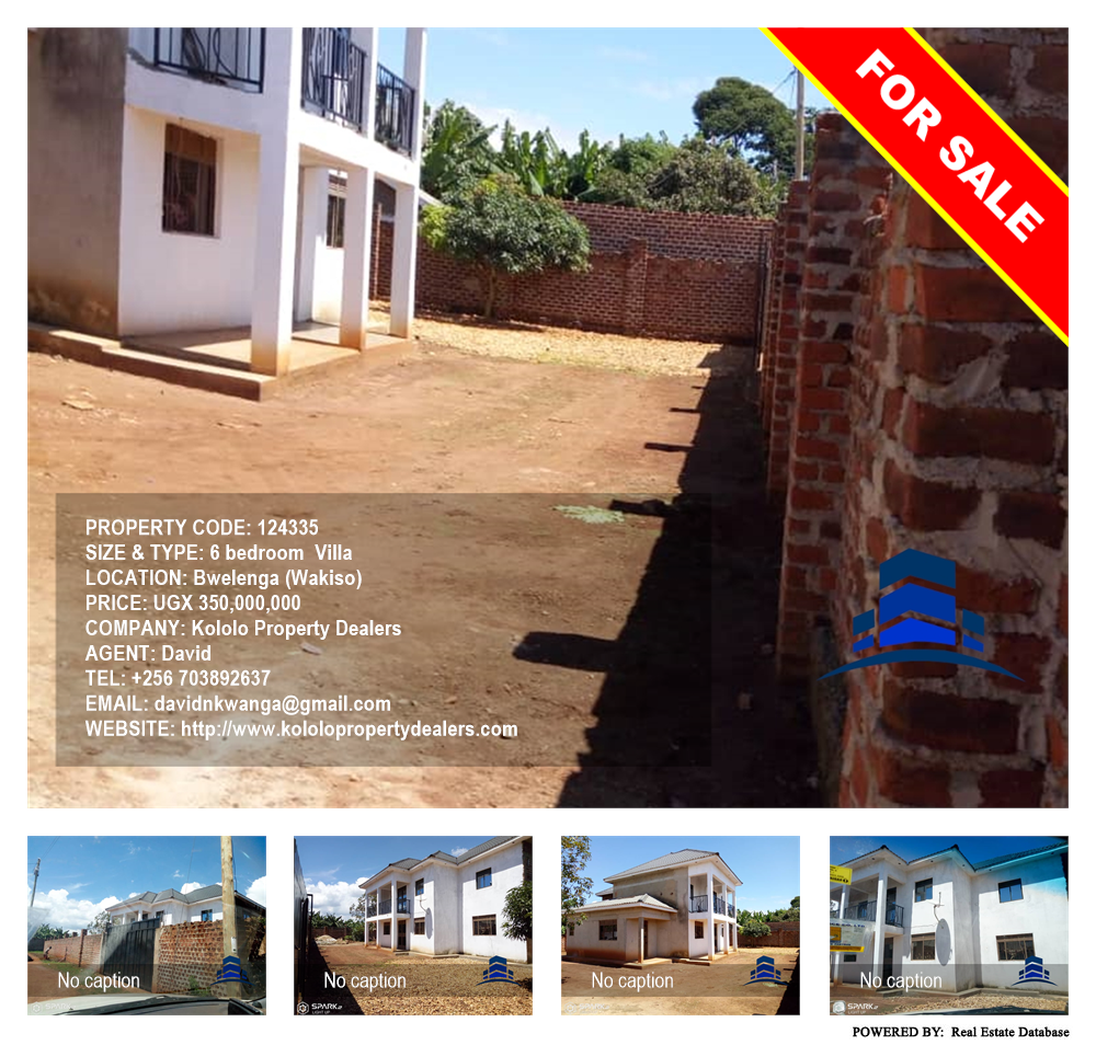 6 bedroom Villa  for sale in Bwelenga Wakiso Uganda, code: 124335