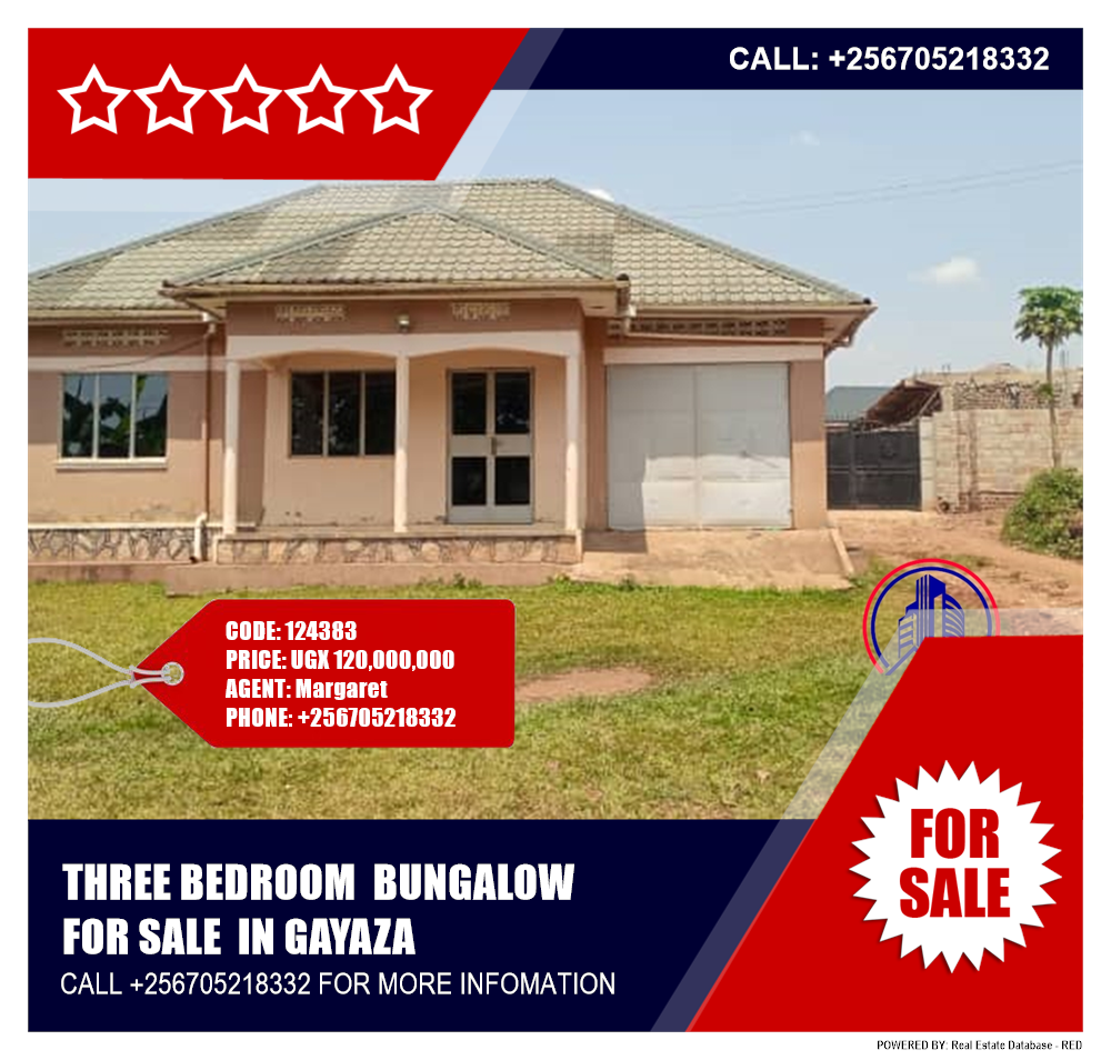 3 bedroom Bungalow  for sale in Gayaza Wakiso Uganda, code: 124383