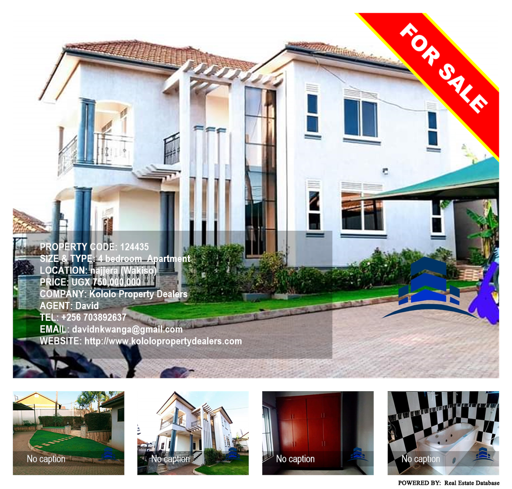 4 bedroom Apartment  for sale in Najjera Wakiso Uganda, code: 124435