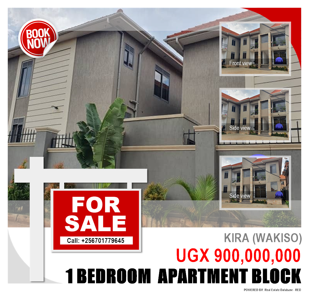 1 bedroom Apartment block  for sale in Kira Wakiso Uganda, code: 124516