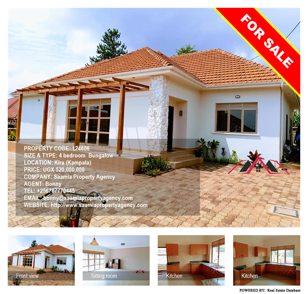 4 bedroom Bungalow  for sale in Kira Kampala Uganda, code: 124606