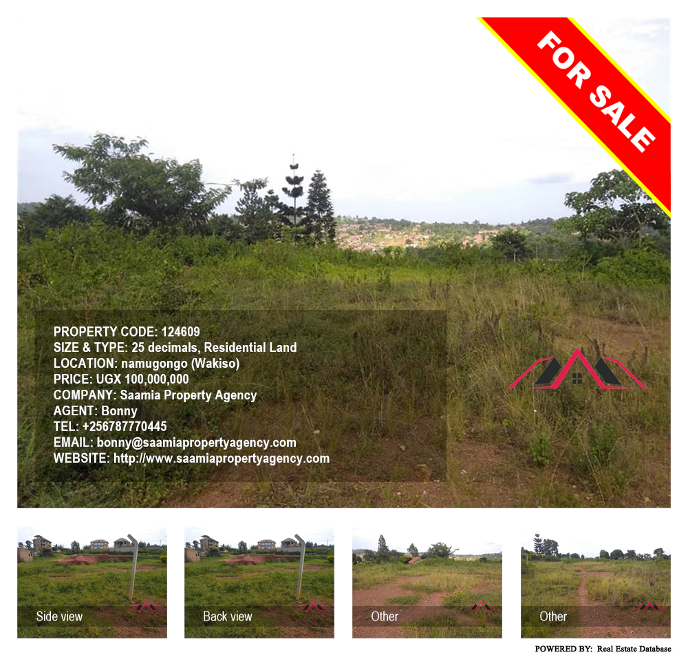 Residential Land  for sale in Namugongo Wakiso Uganda, code: 124609