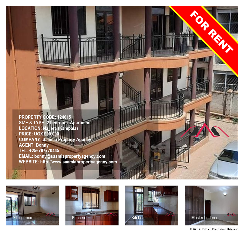 2 bedroom Apartment  for rent in Najjera Kampala Uganda, code: 124615