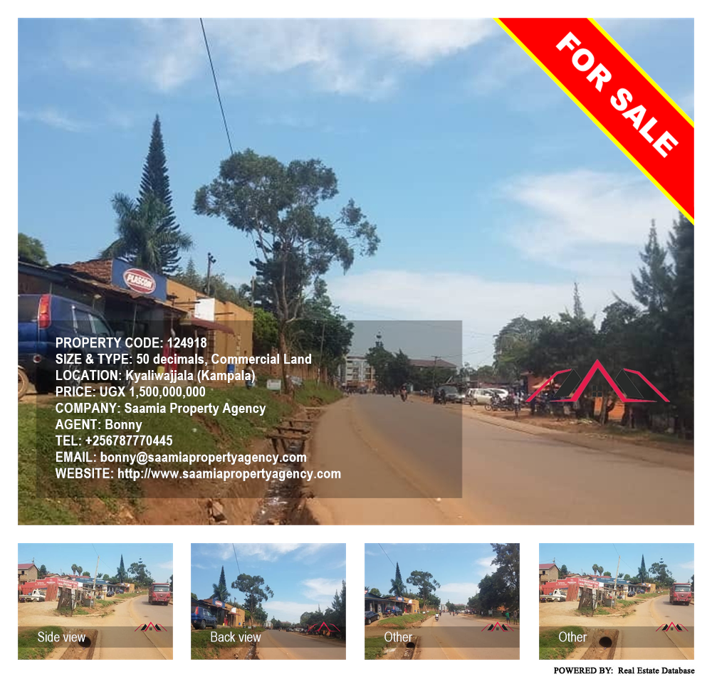 Commercial Land  for sale in Kyaliwajjala Kampala Uganda, code: 124918