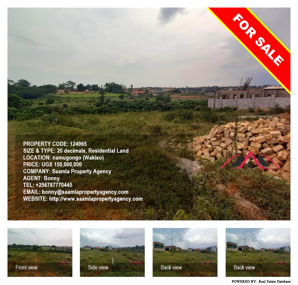 Residential Land  for sale in Namugongo Wakiso Uganda, code: 124965