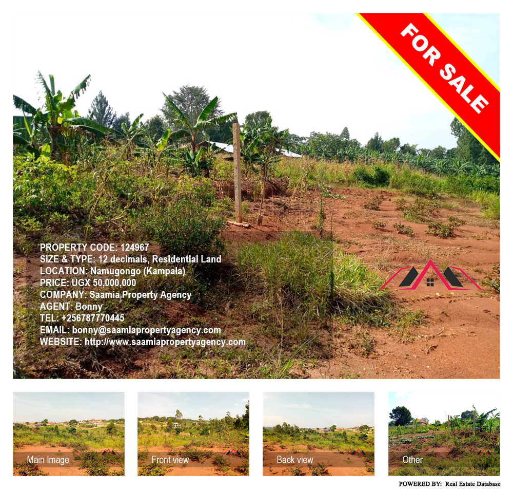 Residential Land  for sale in Namugongo Kampala Uganda, code: 124967