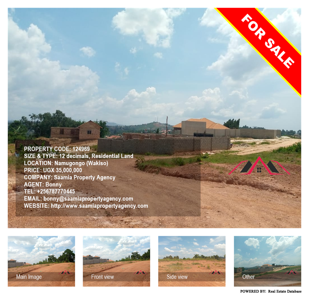 Residential Land  for sale in Namugongo Wakiso Uganda, code: 124969