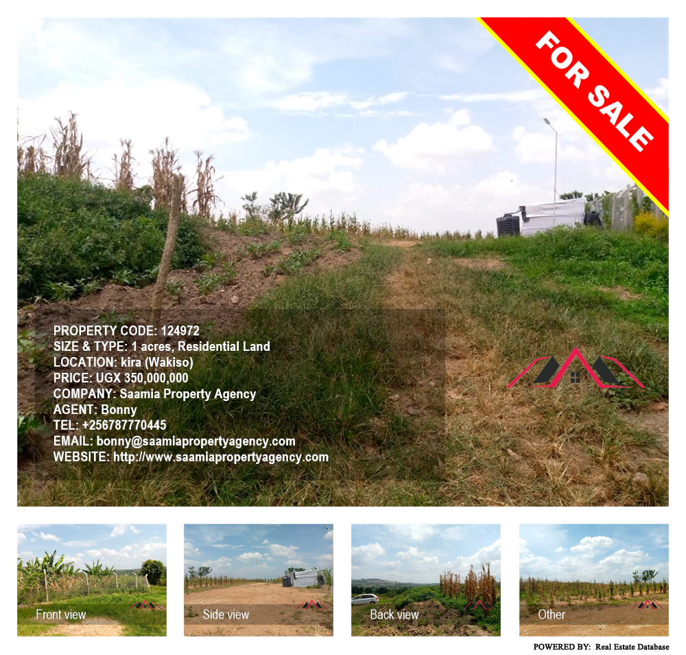 Residential Land  for sale in Kira Wakiso Uganda, code: 124972