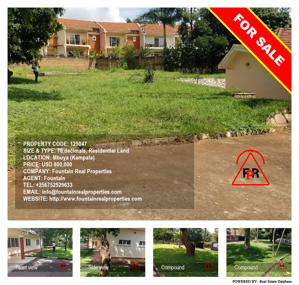 Residential Land  for sale in Mbuya Kampala Uganda, code: 125047