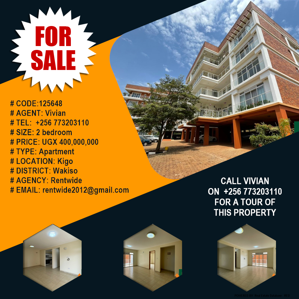 2 bedroom Apartment  for sale in Kigo Wakiso Uganda, code: 125648