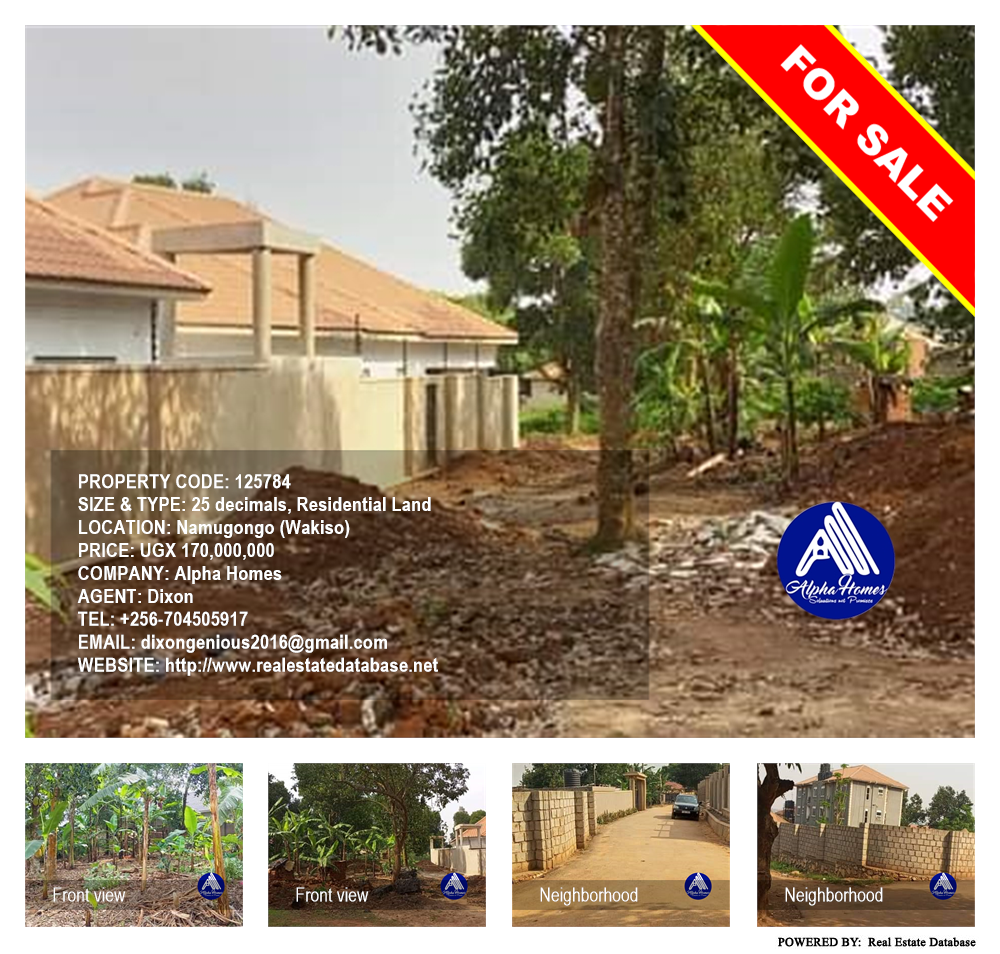 Residential Land  for sale in Namugongo Wakiso Uganda, code: 125784
