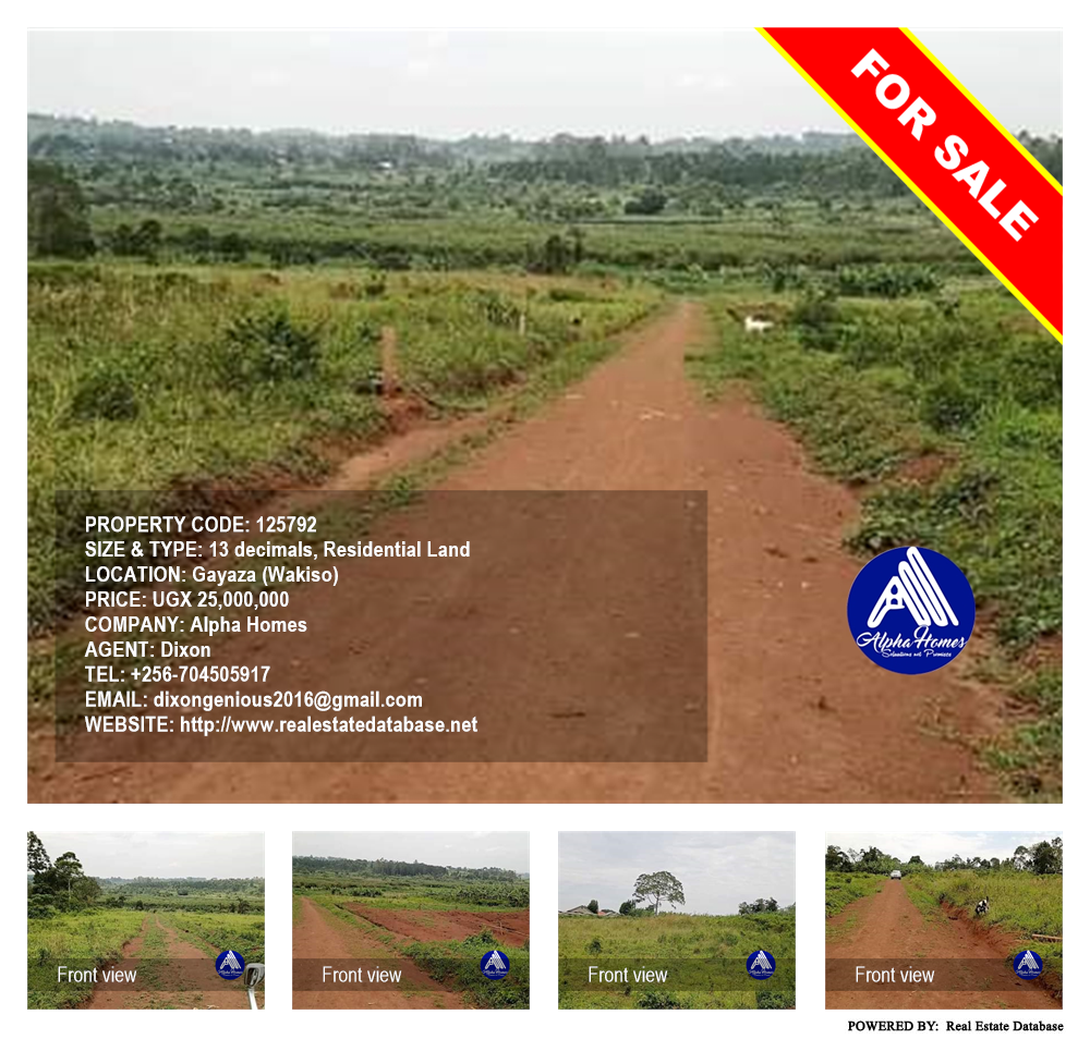 Residential Land  for sale in Gayaza Wakiso Uganda, code: 125792