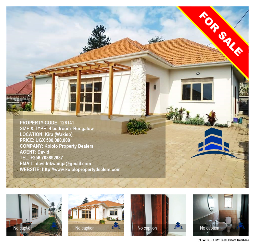 4 bedroom Bungalow  for sale in Kira Wakiso Uganda, code: 126141