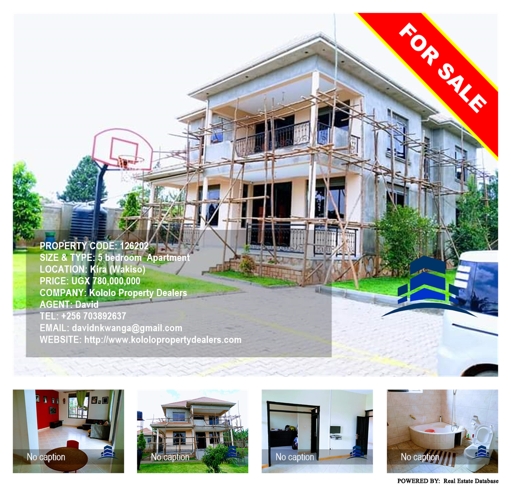 5 bedroom Apartment  for sale in Kira Wakiso Uganda, code: 126202