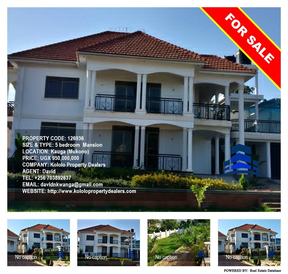 5 bedroom Mansion  for sale in Kawuga Mukono Uganda, code: 126936