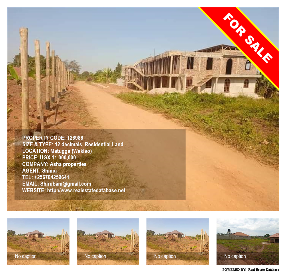 Residential Land  for sale in Matugga Wakiso Uganda, code: 126986