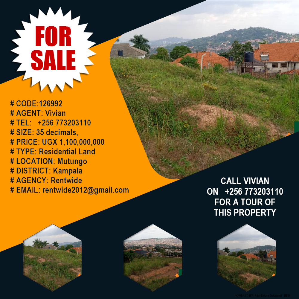 Residential Land  for sale in Mutungo Kampala Uganda, code: 126992