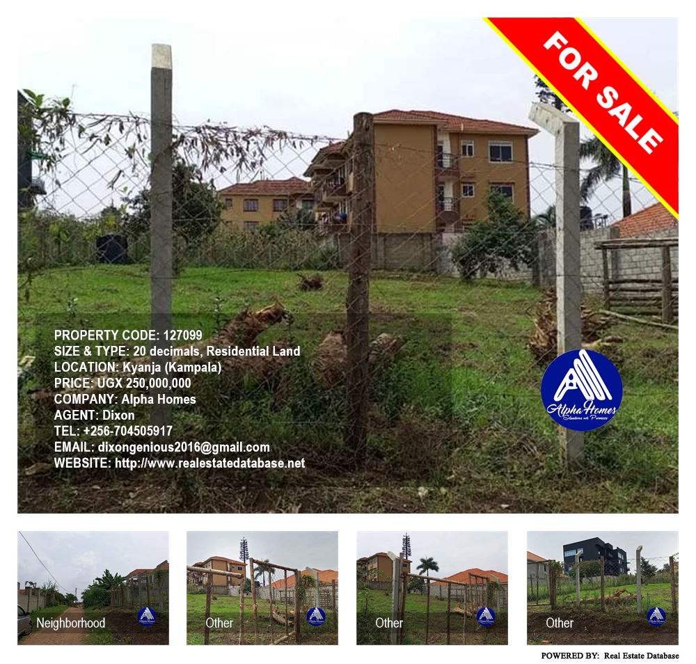 Residential Land  for sale in Kyanja Kampala Uganda, code: 127099