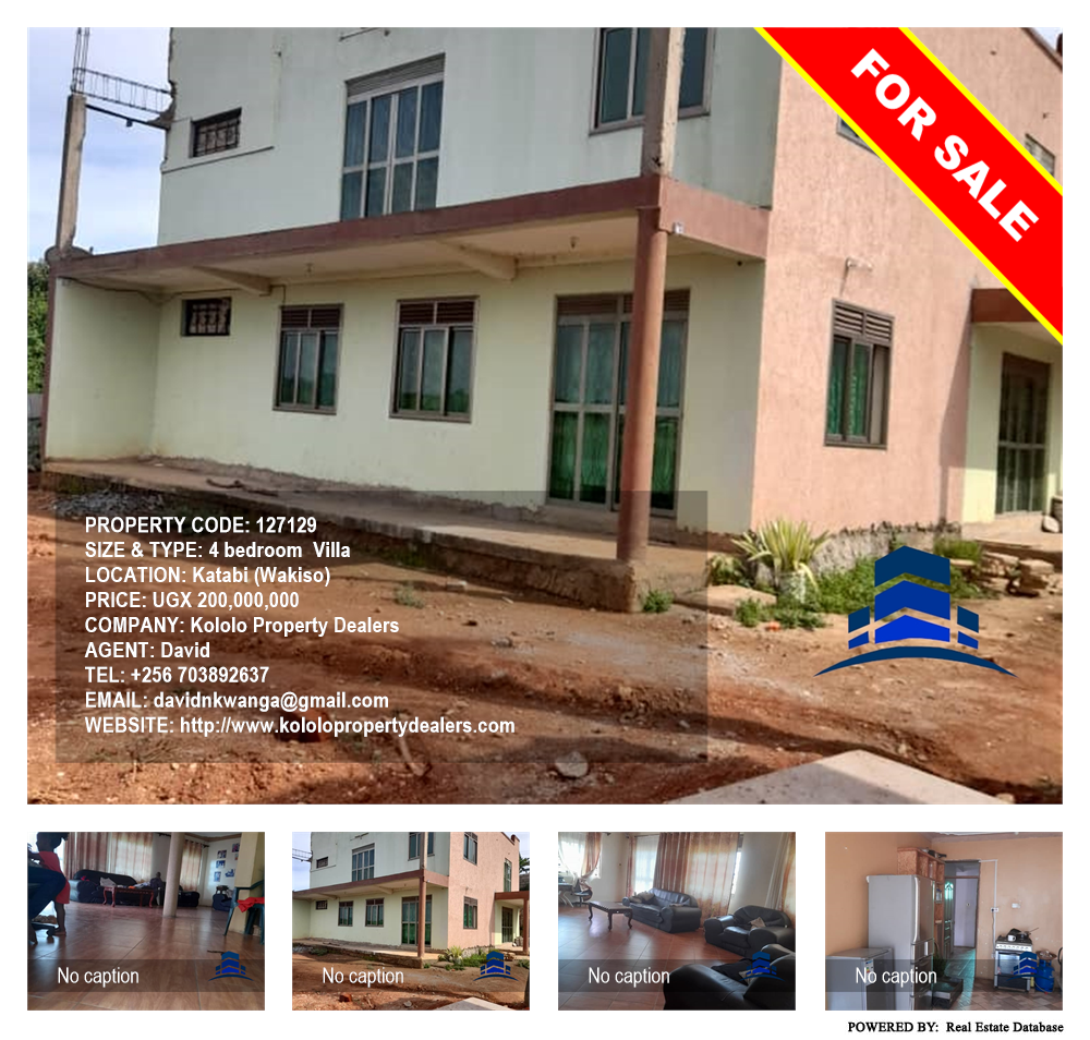 4 bedroom Villa  for sale in Katabi Wakiso Uganda, code: 127129