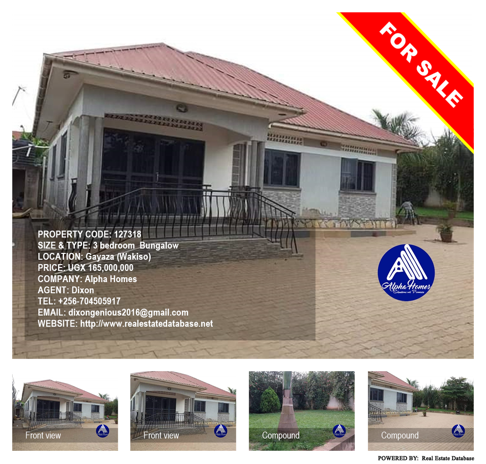 3 bedroom Bungalow  for sale in Gayaza Wakiso Uganda, code: 127318